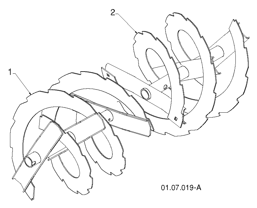 Кожух шнека и крыльчатки C