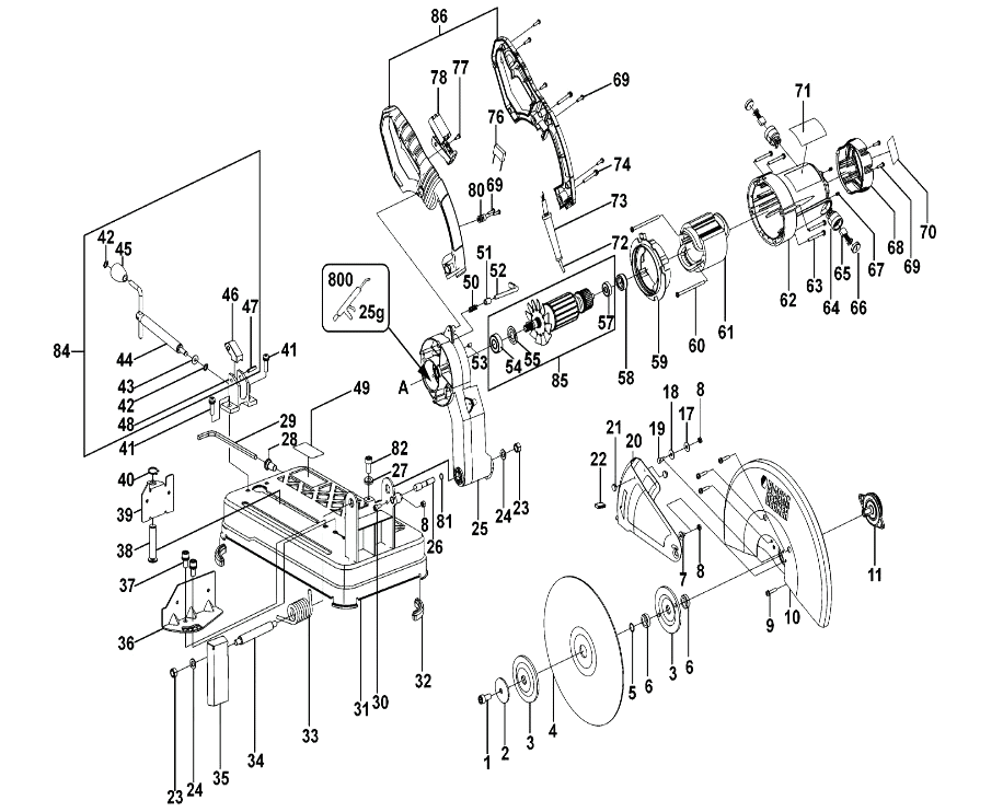 Монтажная пила Black and Decker BDEL701 TYPE 1