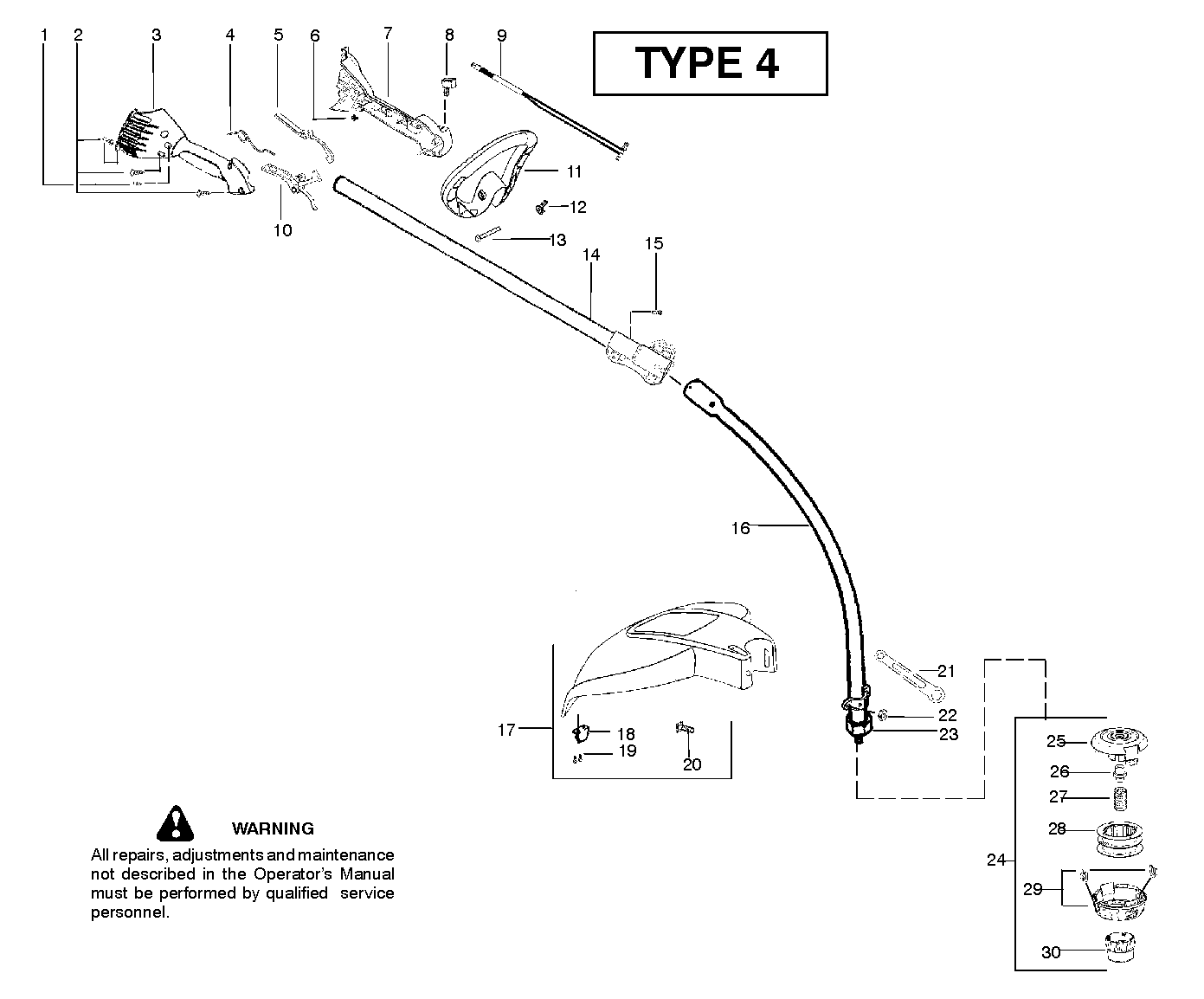 Вал и рукоятка B