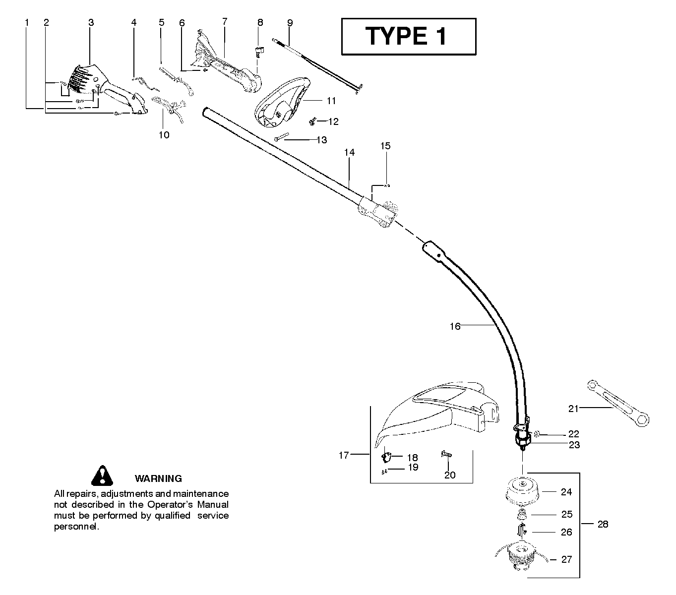 Вал и рукоятка C