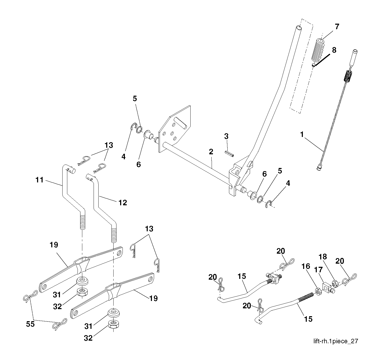 Привод косилки / привод деки