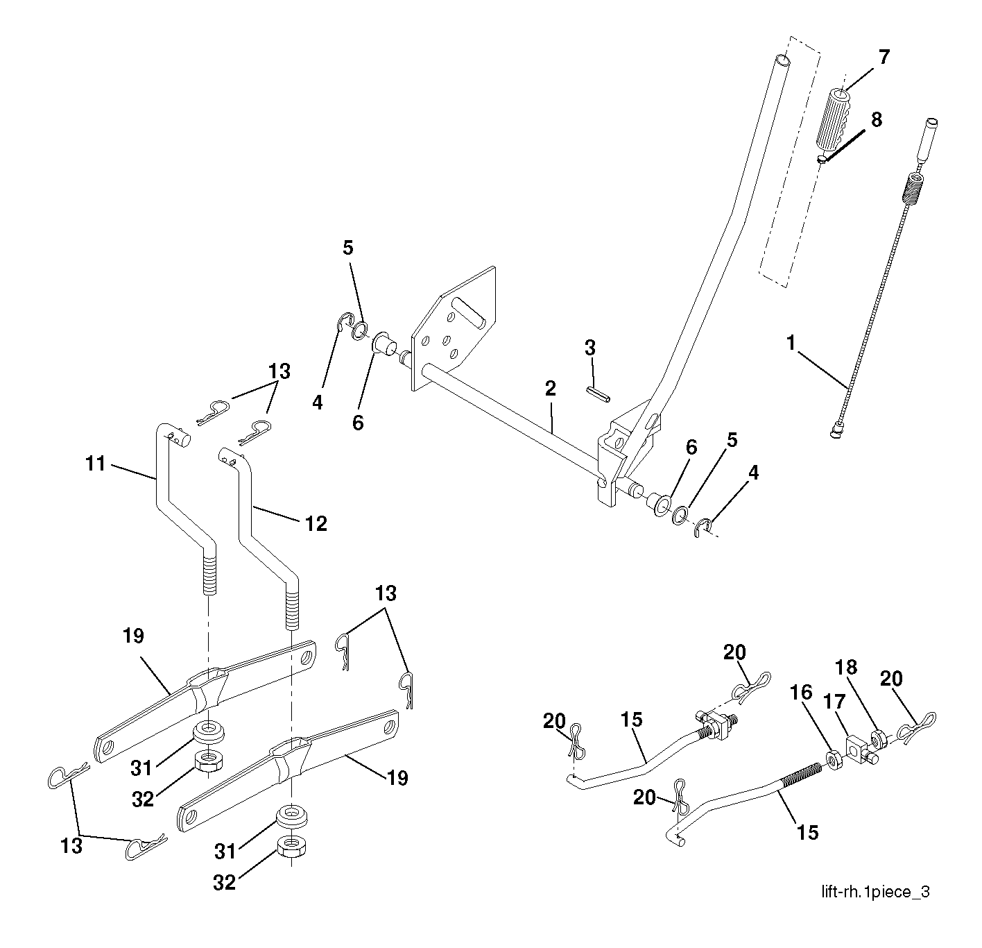 Привод косилки / привод деки