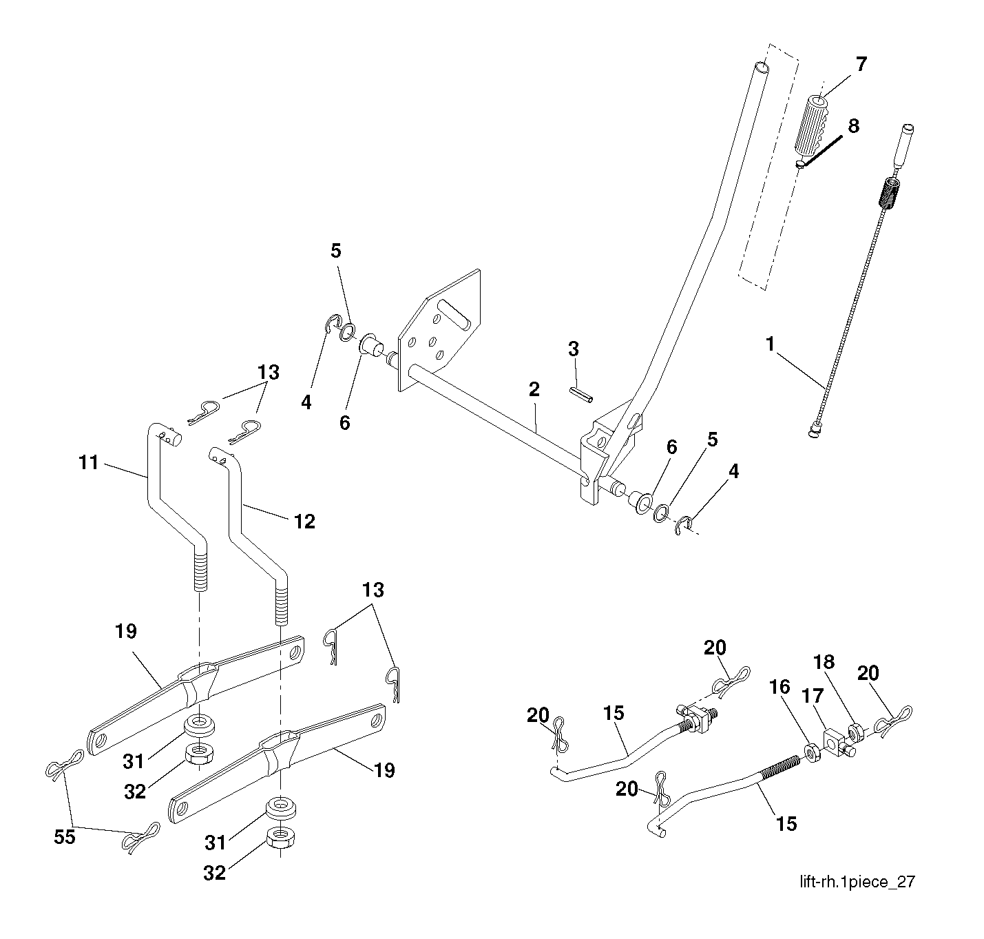 Привод косилки / привод деки