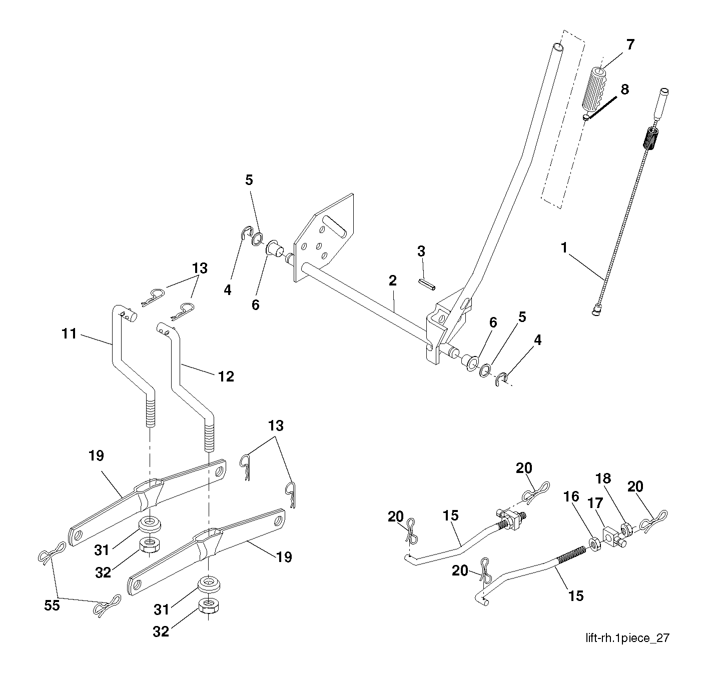 Привод косилки / привод деки