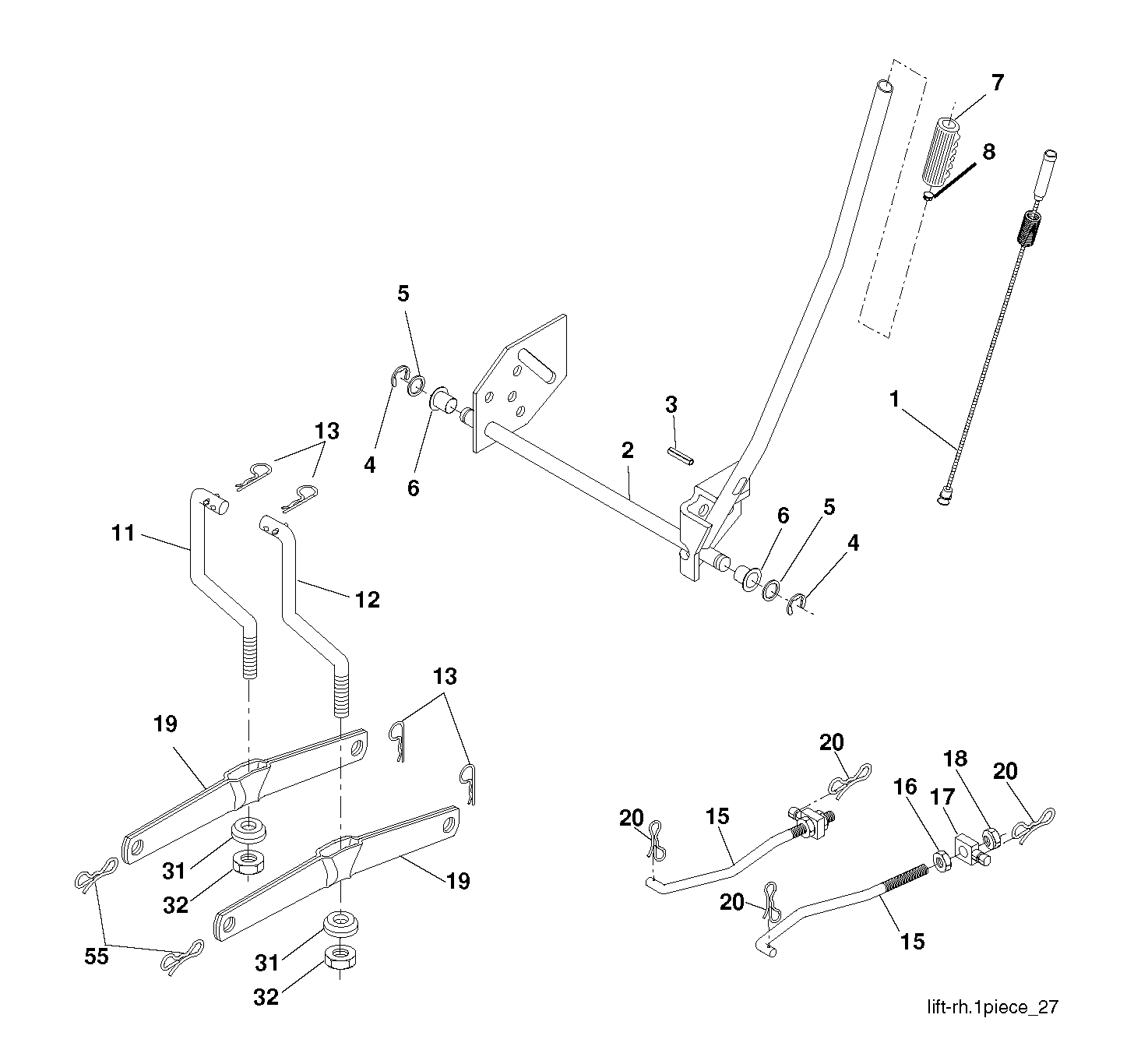 Привод косилки / привод деки