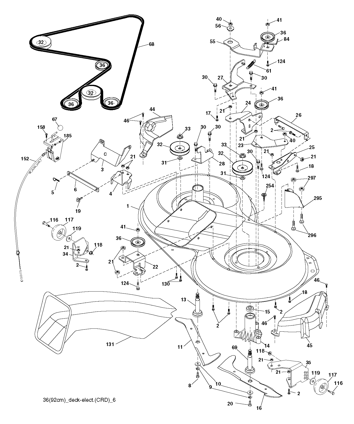 Дека косилки / режущая дека