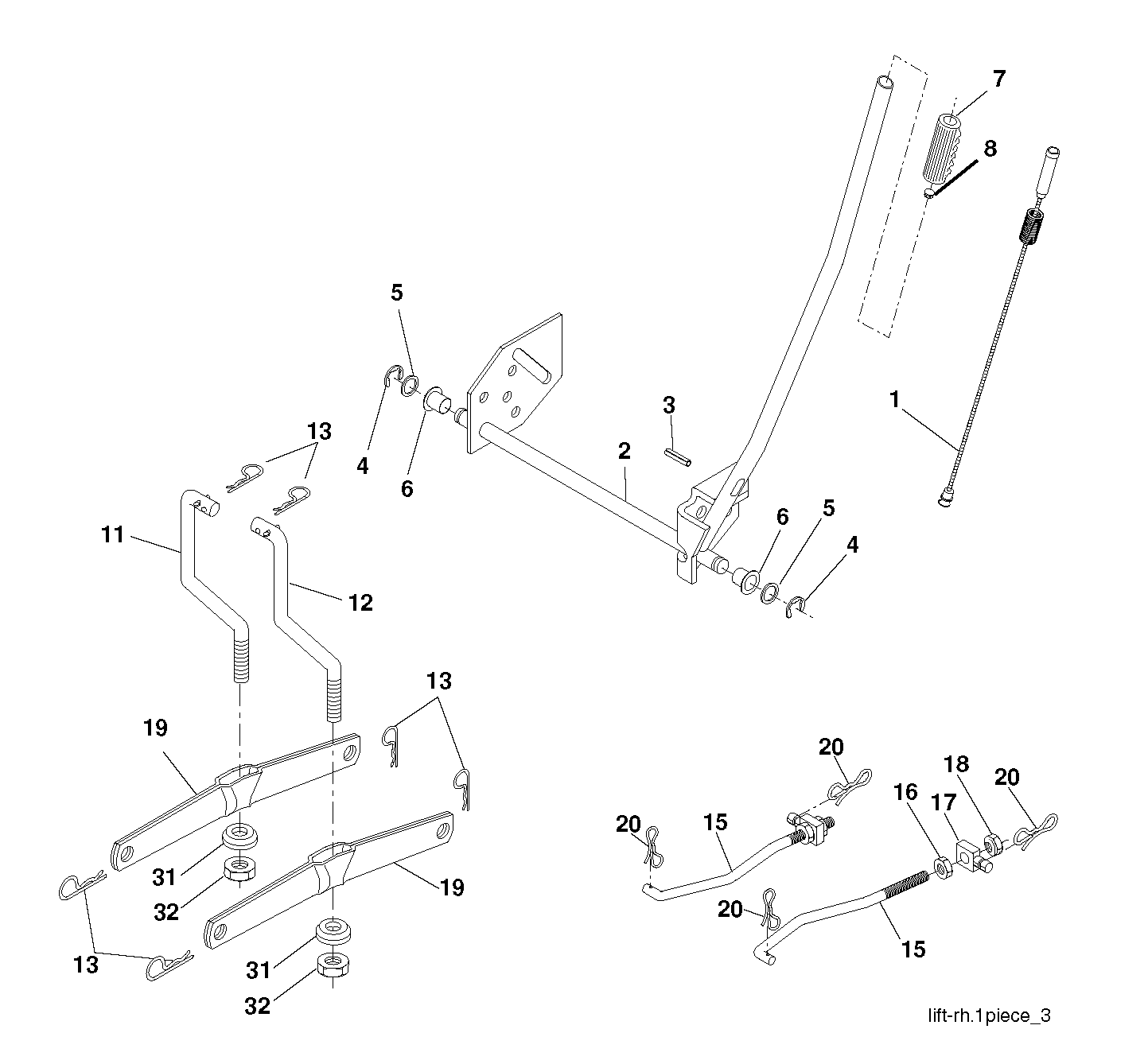 Привод косилки / привод деки