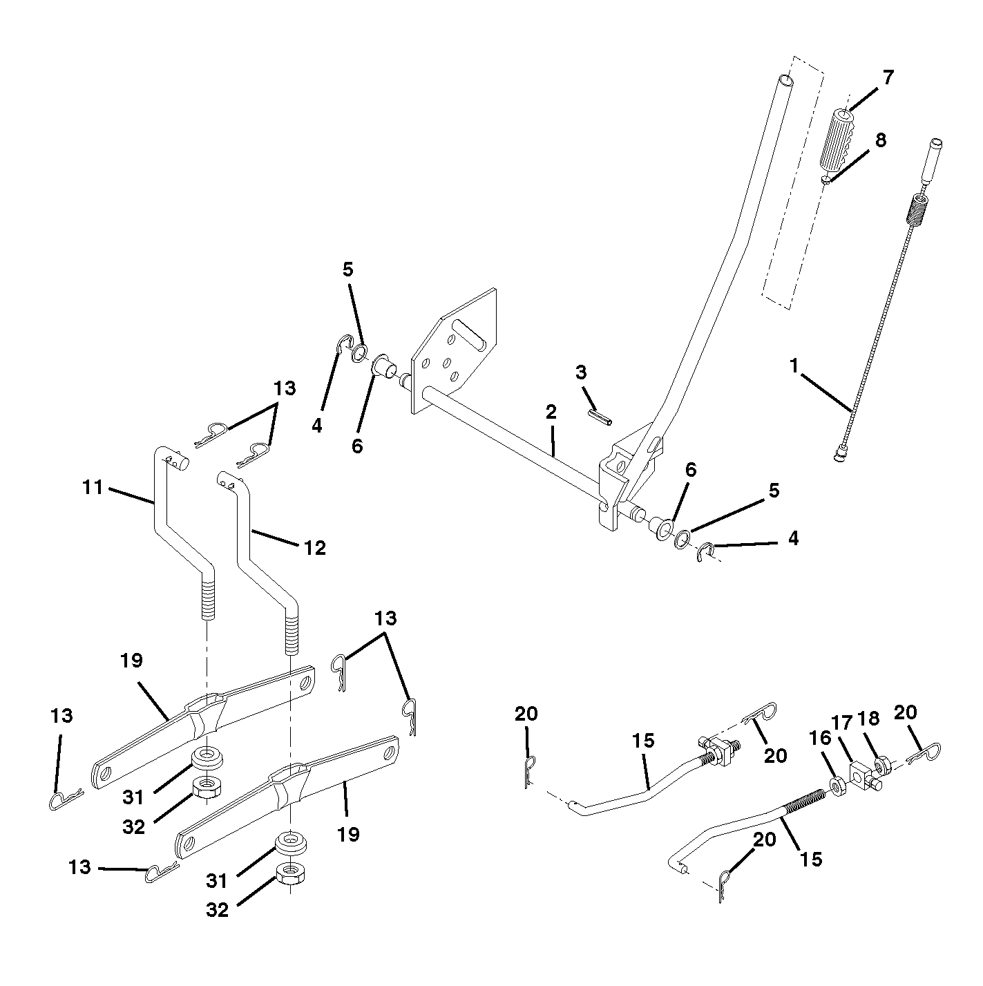 Привод косилки / привод деки