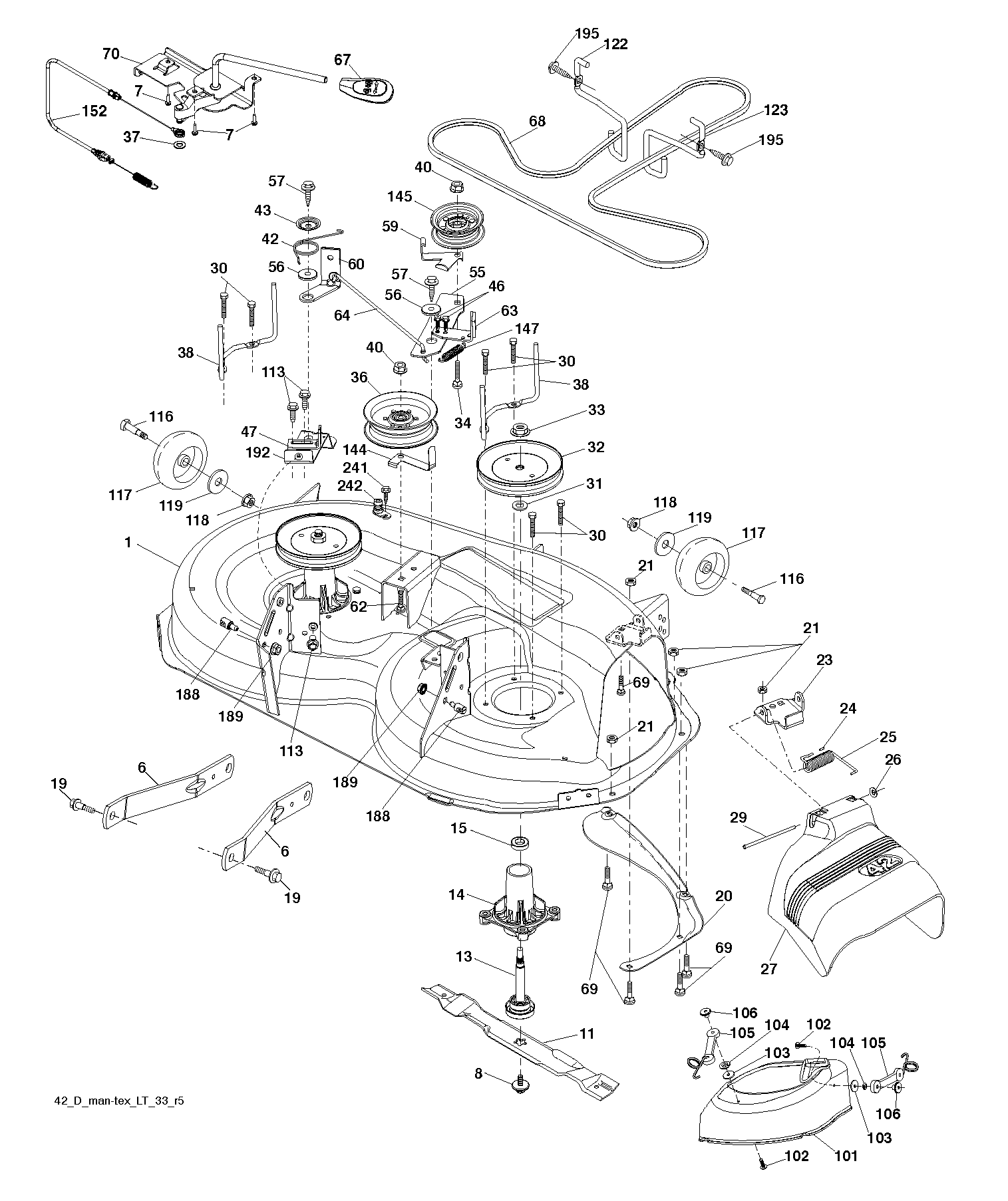 Дека косилки / режущая дека