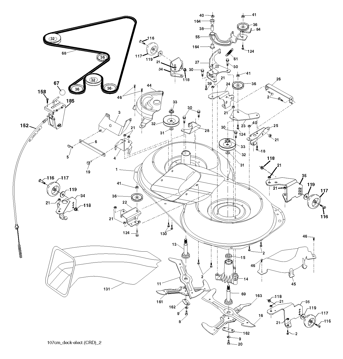 Дека косилки / режущая дека