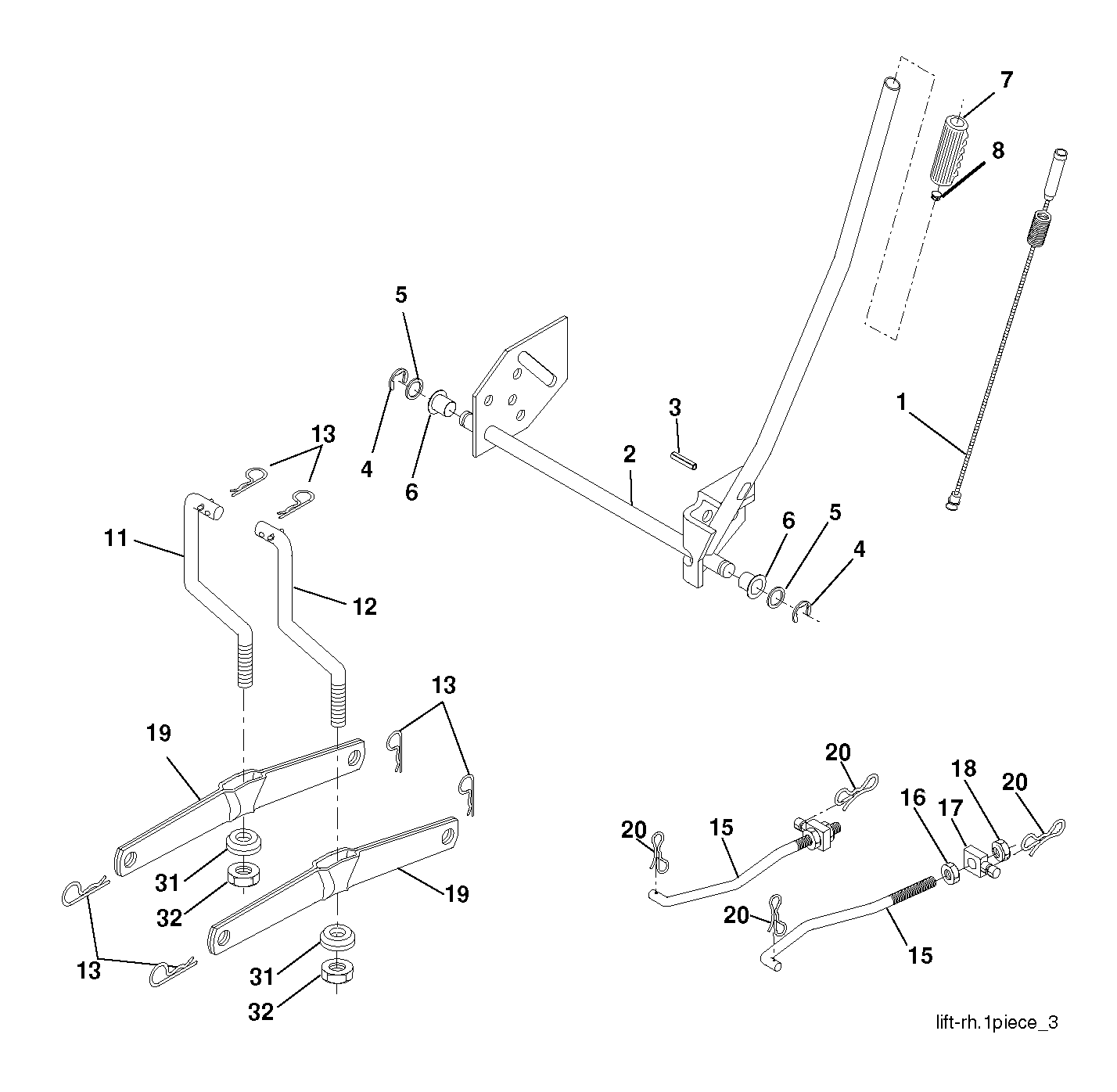 Привод косилки / привод деки