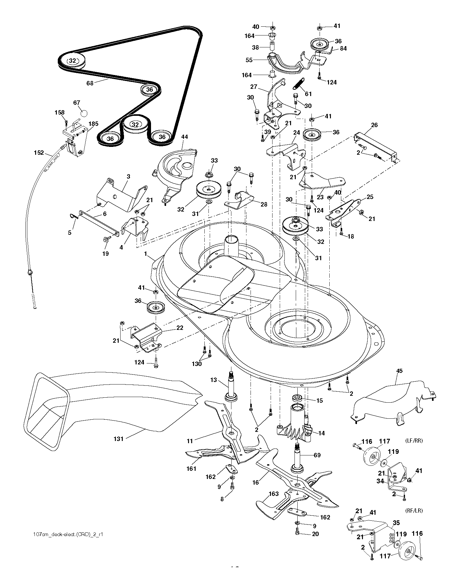 Дека косилки / режущая дека