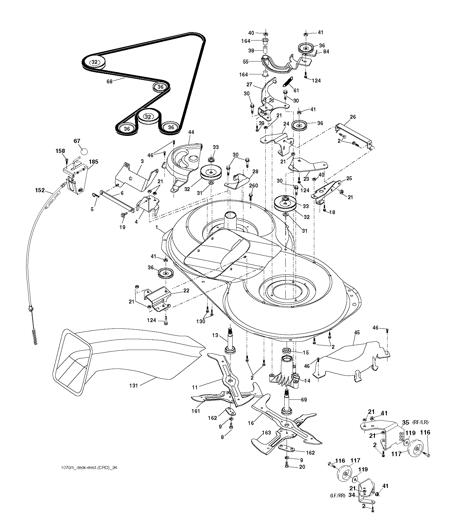 Дека косилки / режущая дека