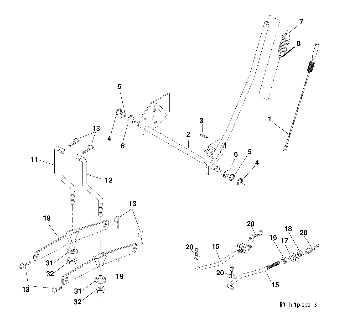 Привод косилки / привод деки