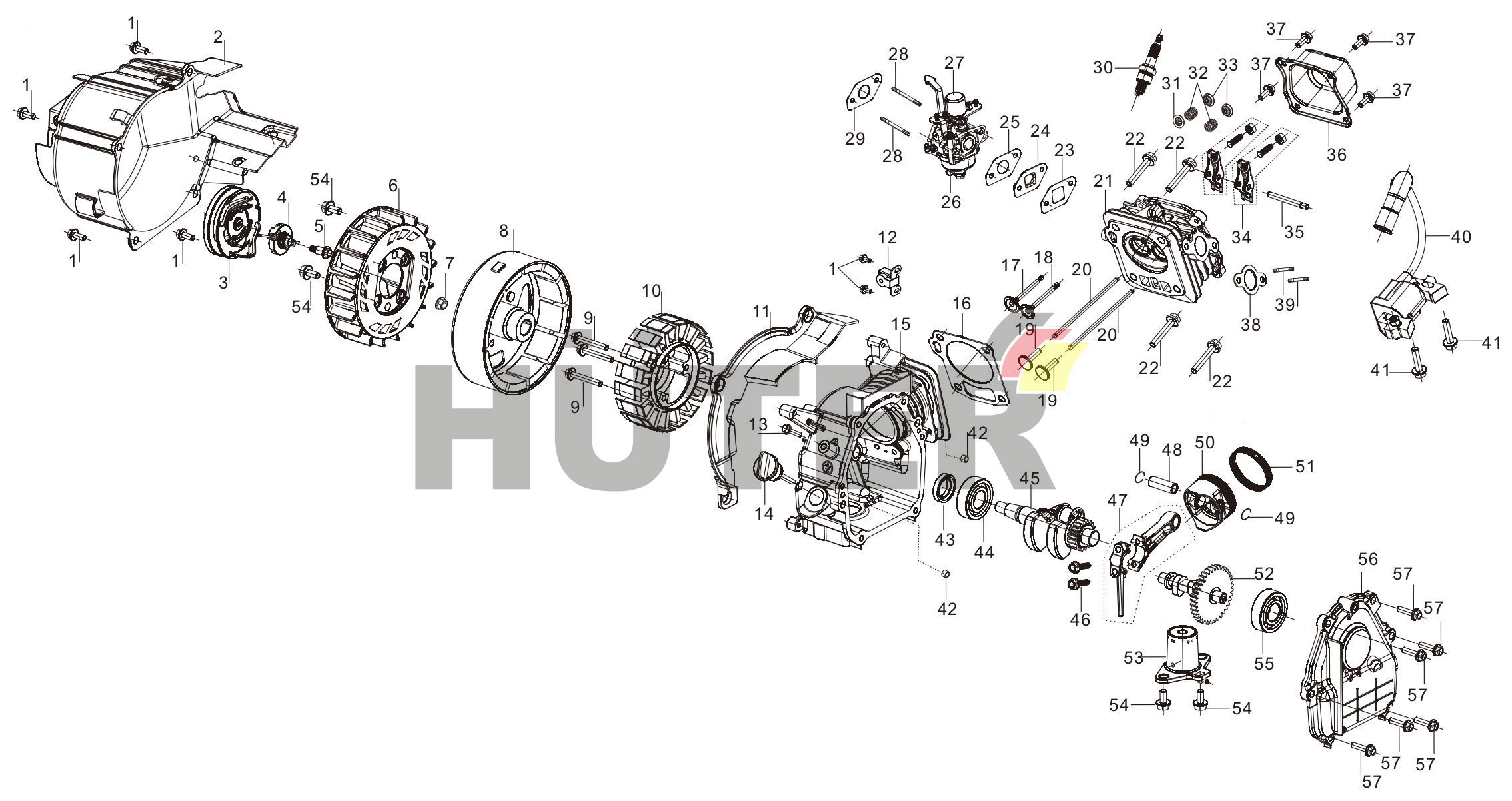 Двигатель 145F KEC