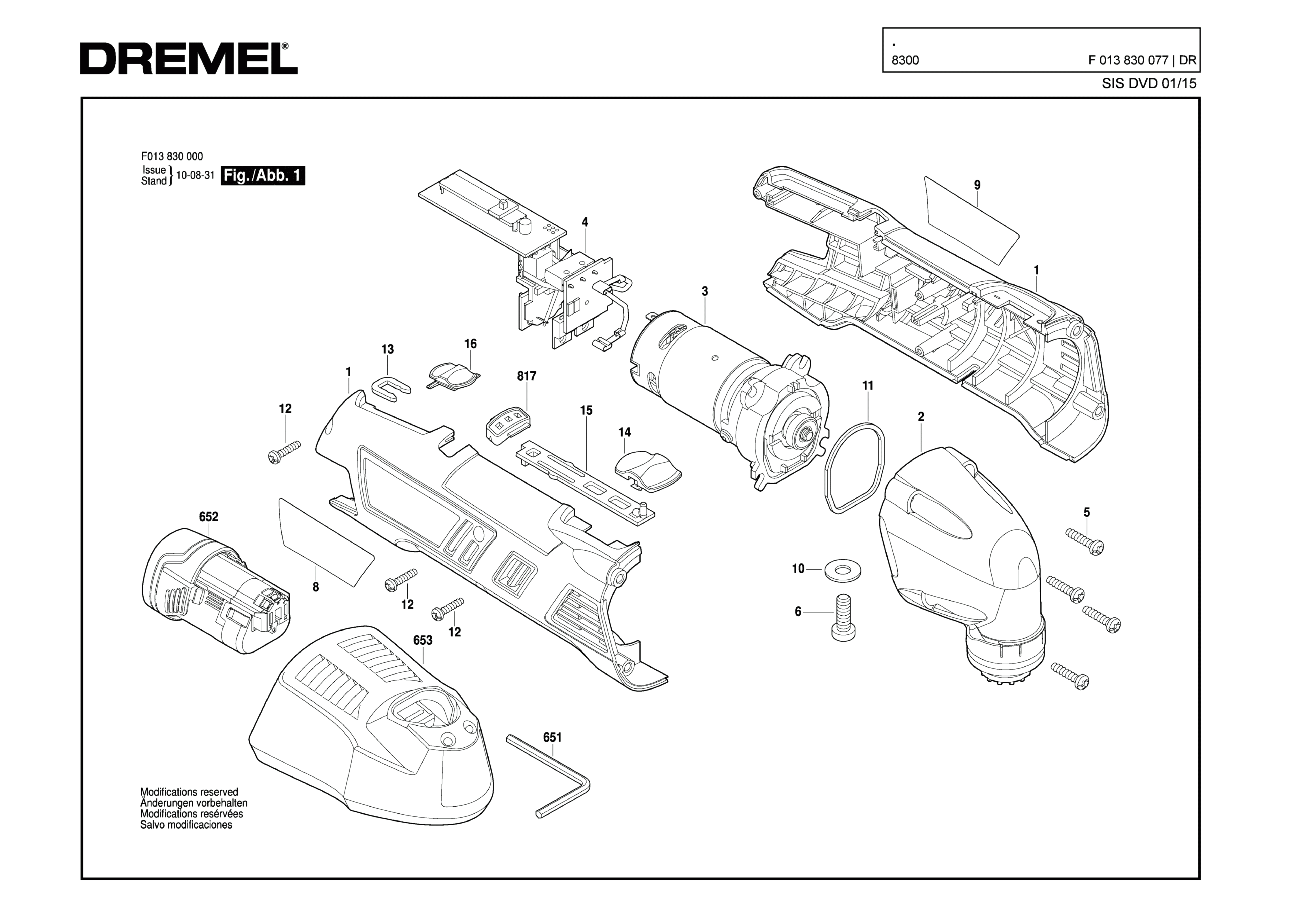 Шлифовальная машина Dremel 8300 (ТИП F013830077)