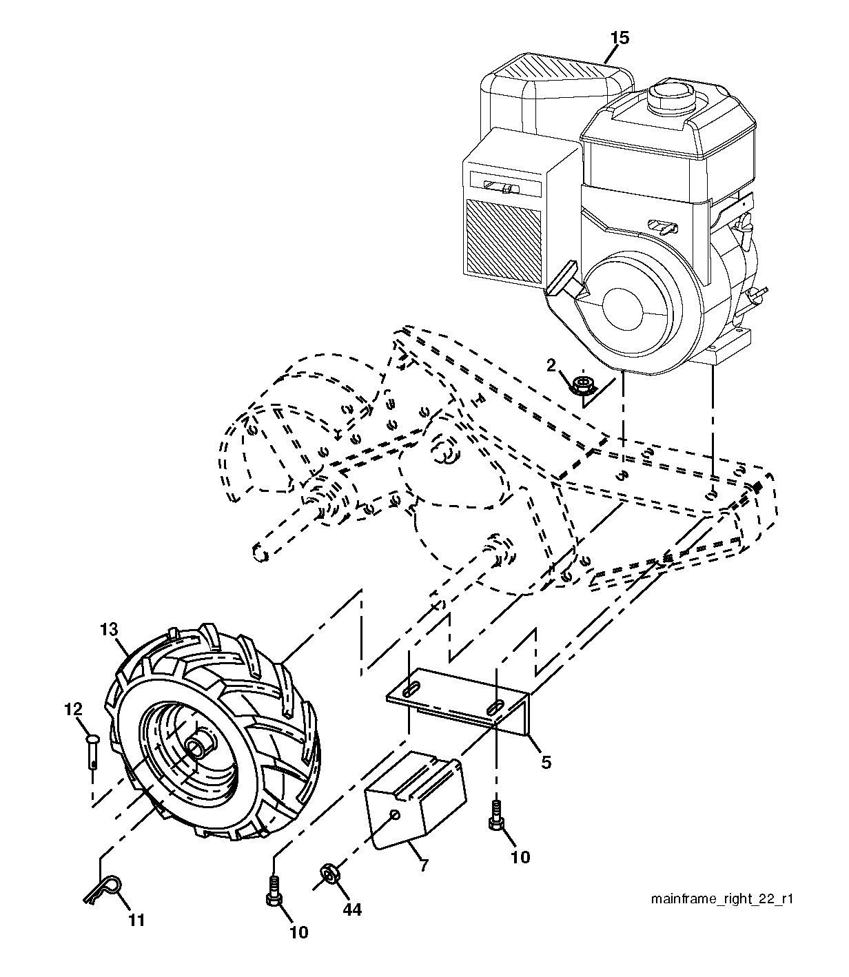 Шасси, правая сторона