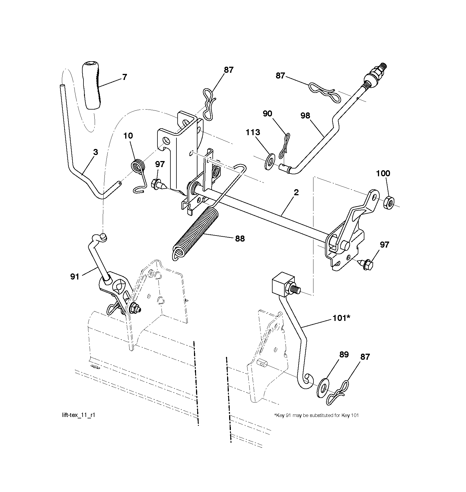 Привод косилки / привод деки