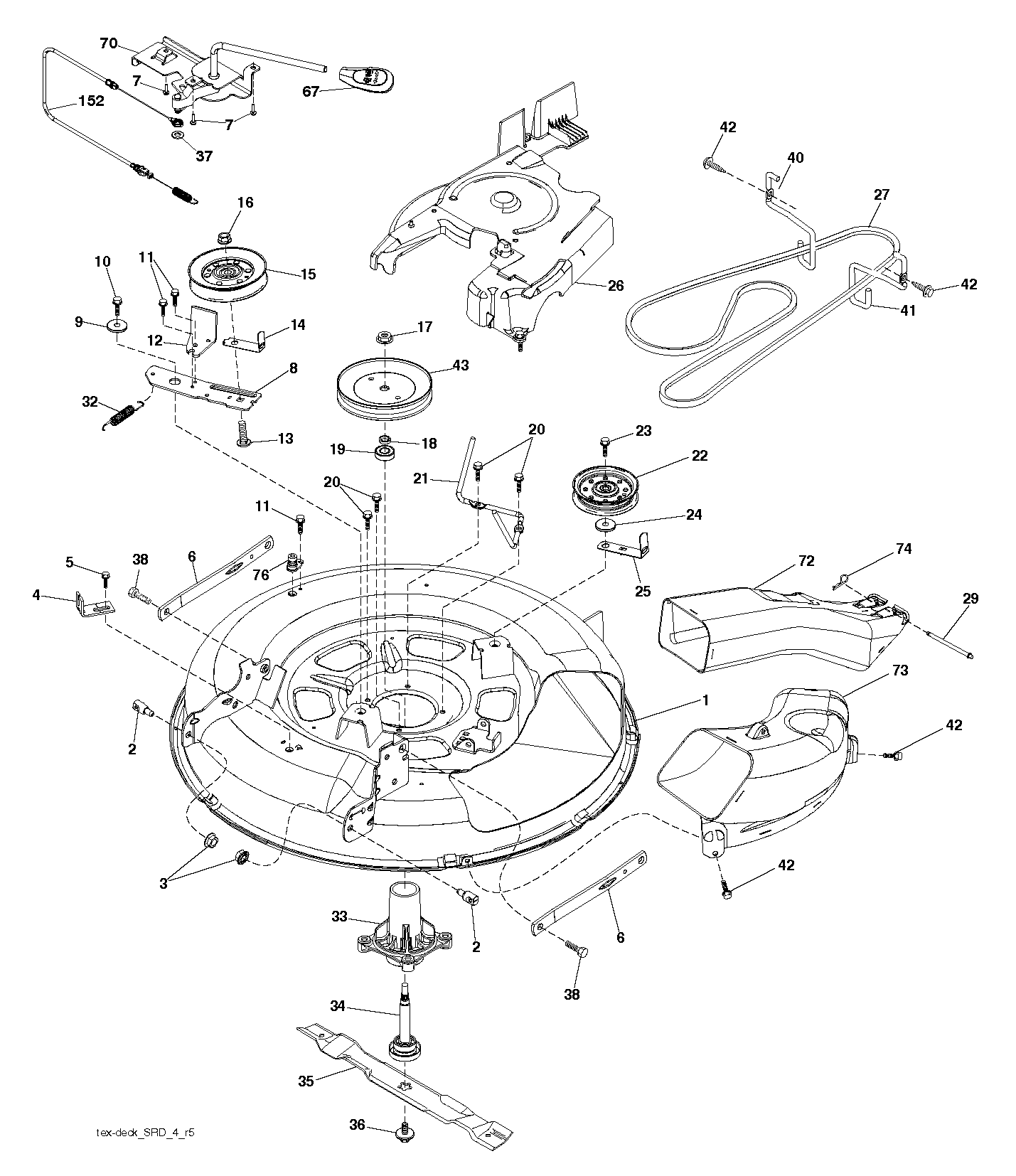 Дека косилки / режущая дека