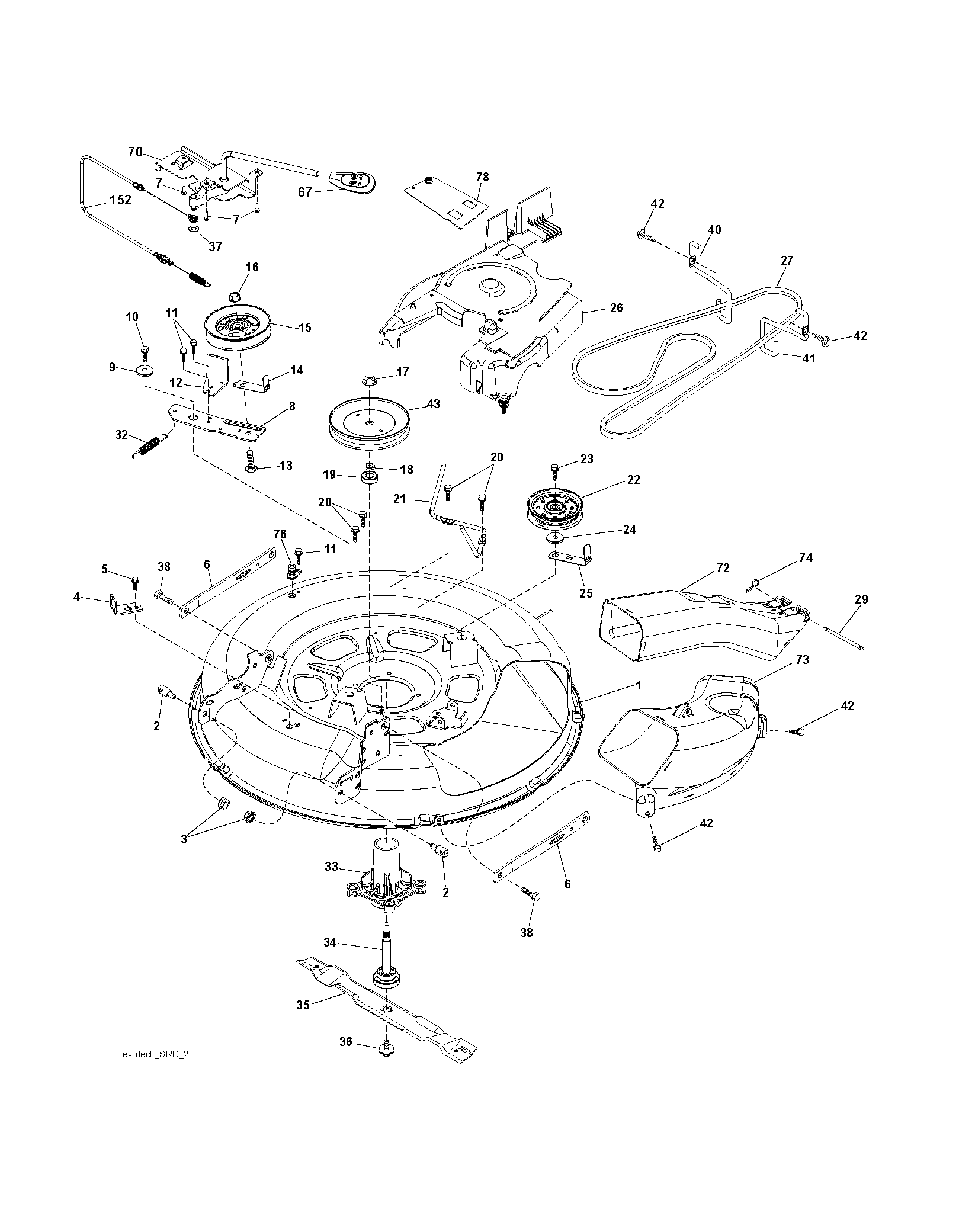 Дека косилки / режущая дека