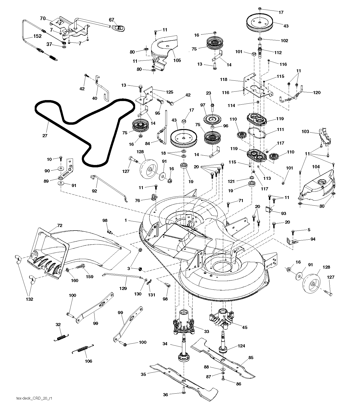 Дека косилки / режущая дека