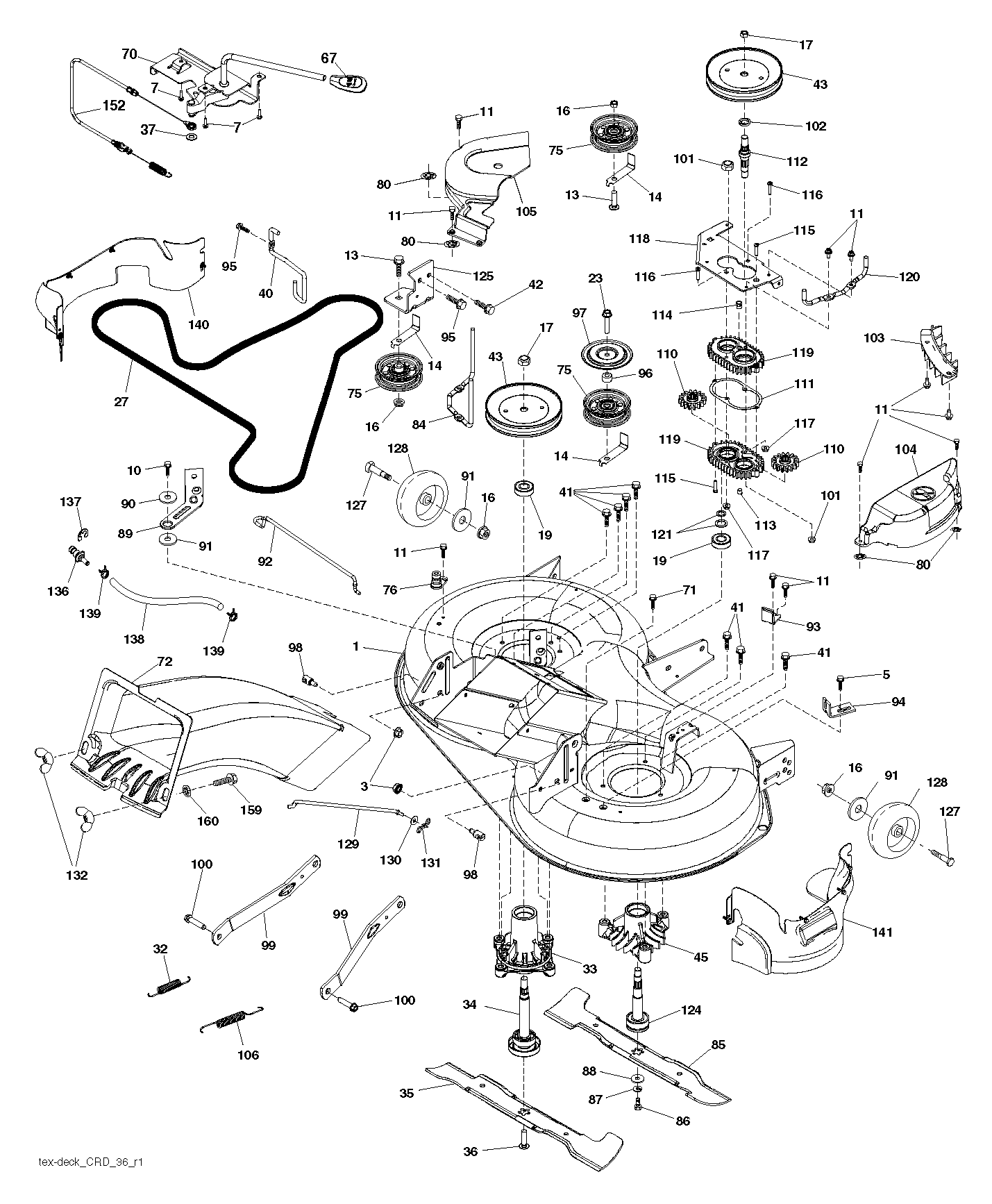 Дека косилки / режущая дека