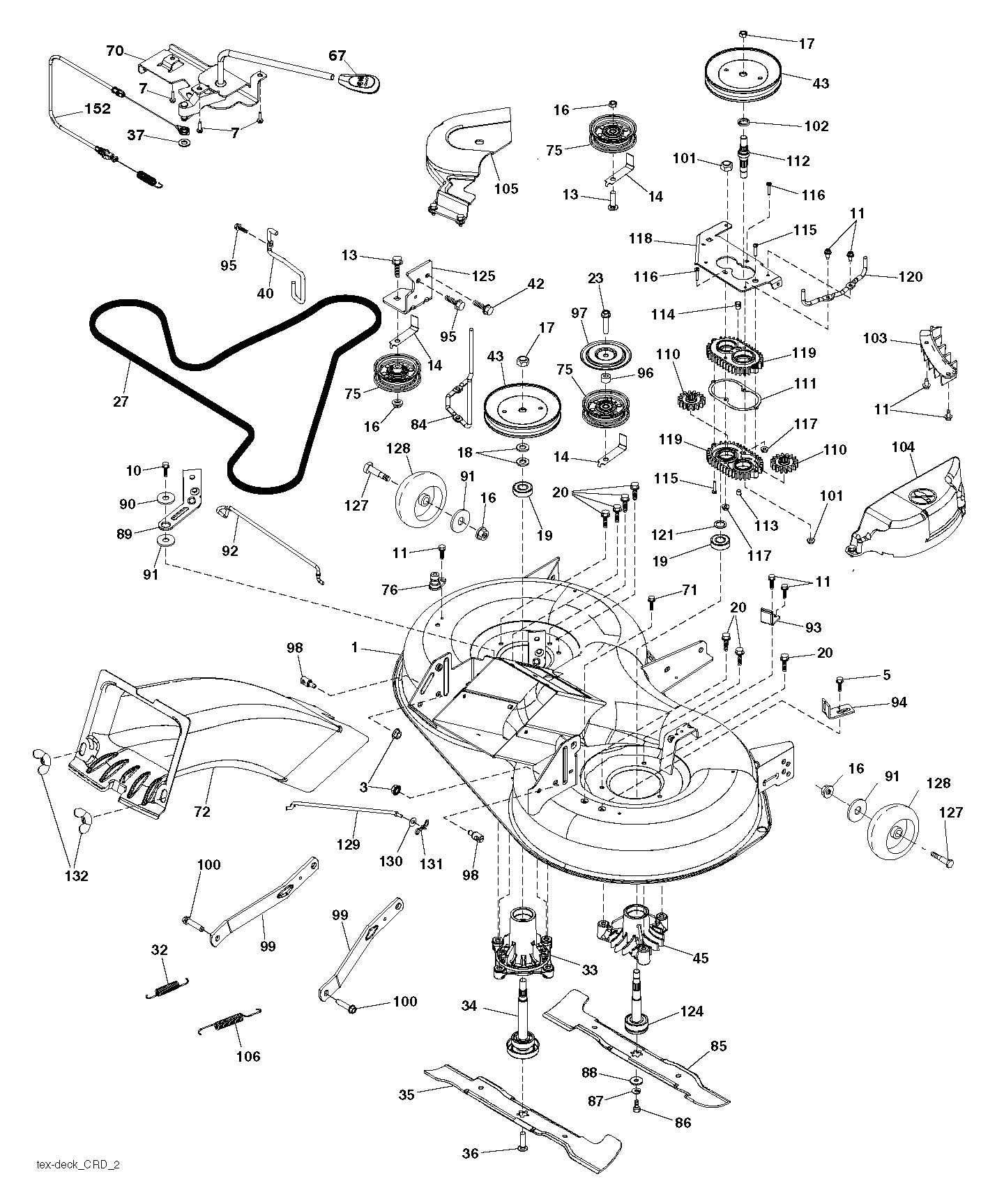 Дека косилки / режущая дека