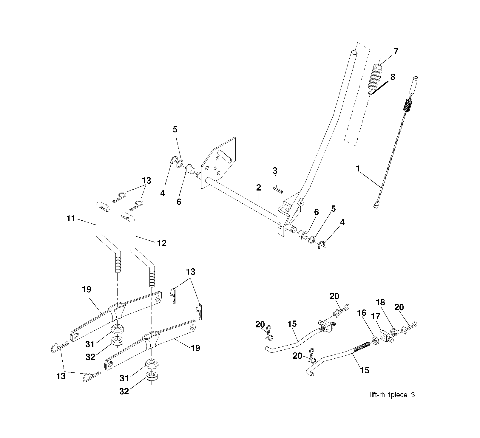 Привод косилки / привод деки