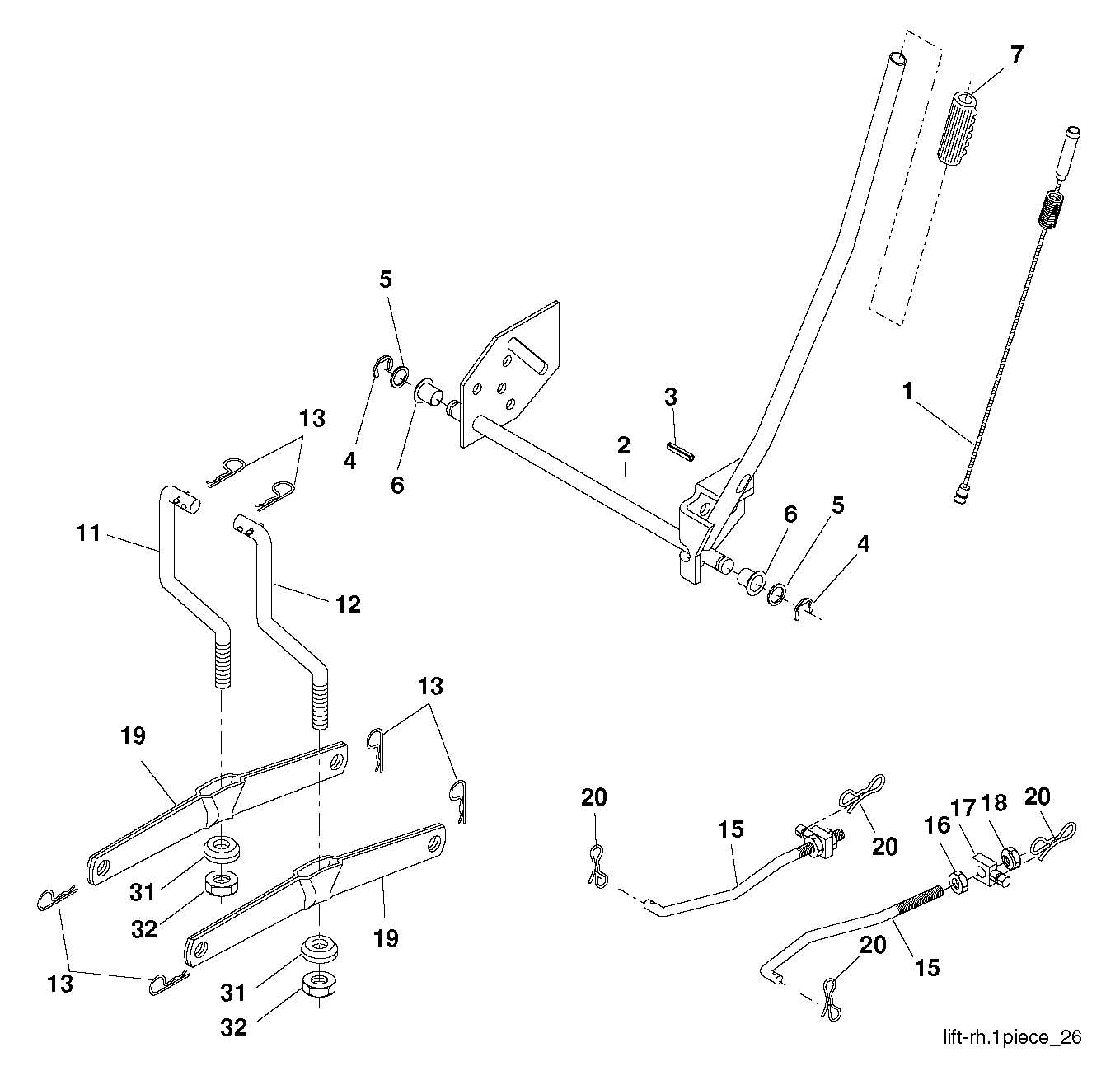 Привод косилки / привод деки