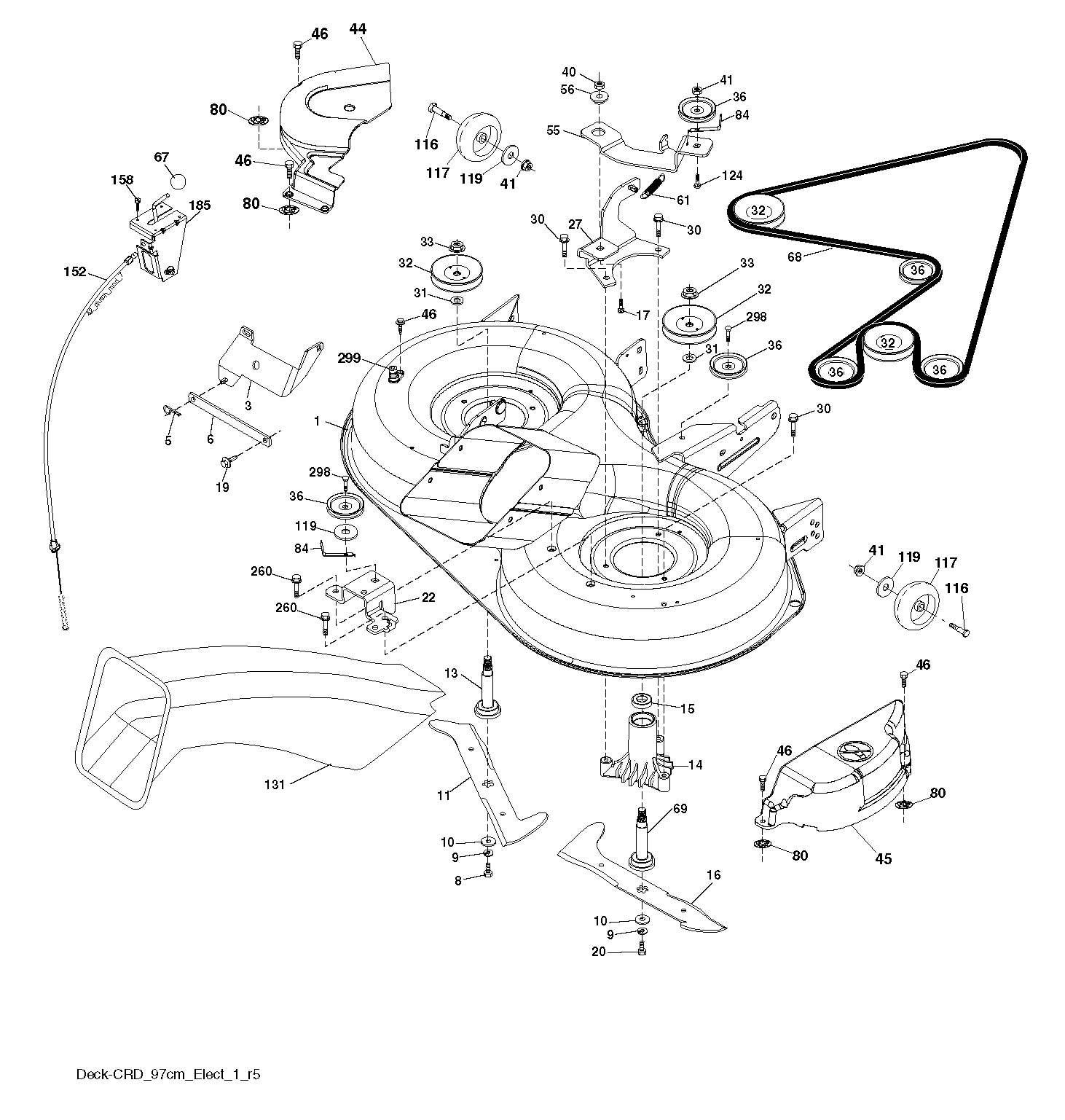 Дека косилки / режущая дека