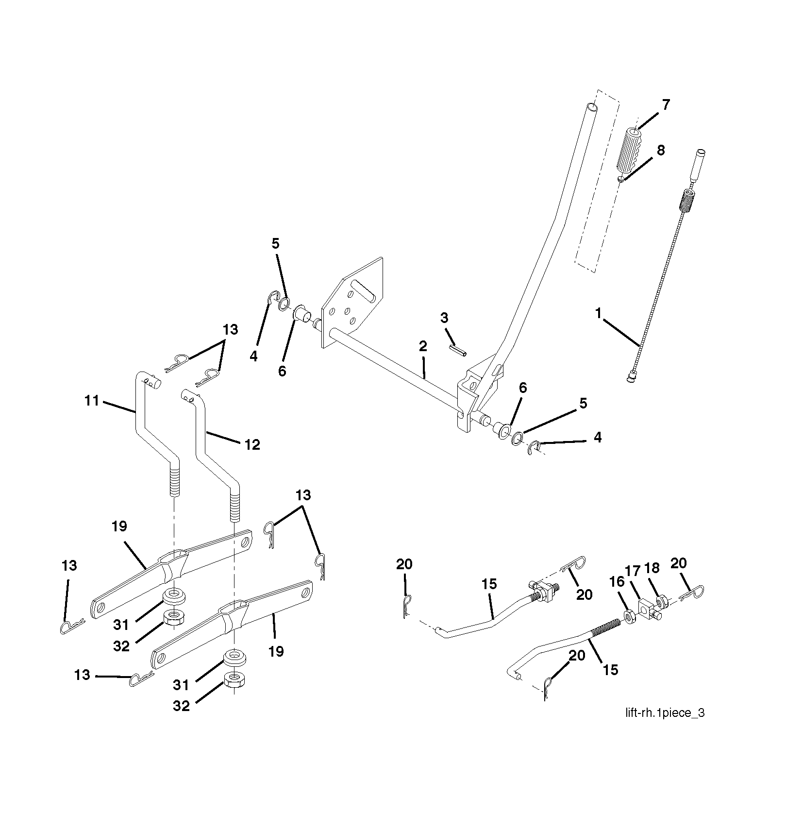 Привод косилки / привод деки