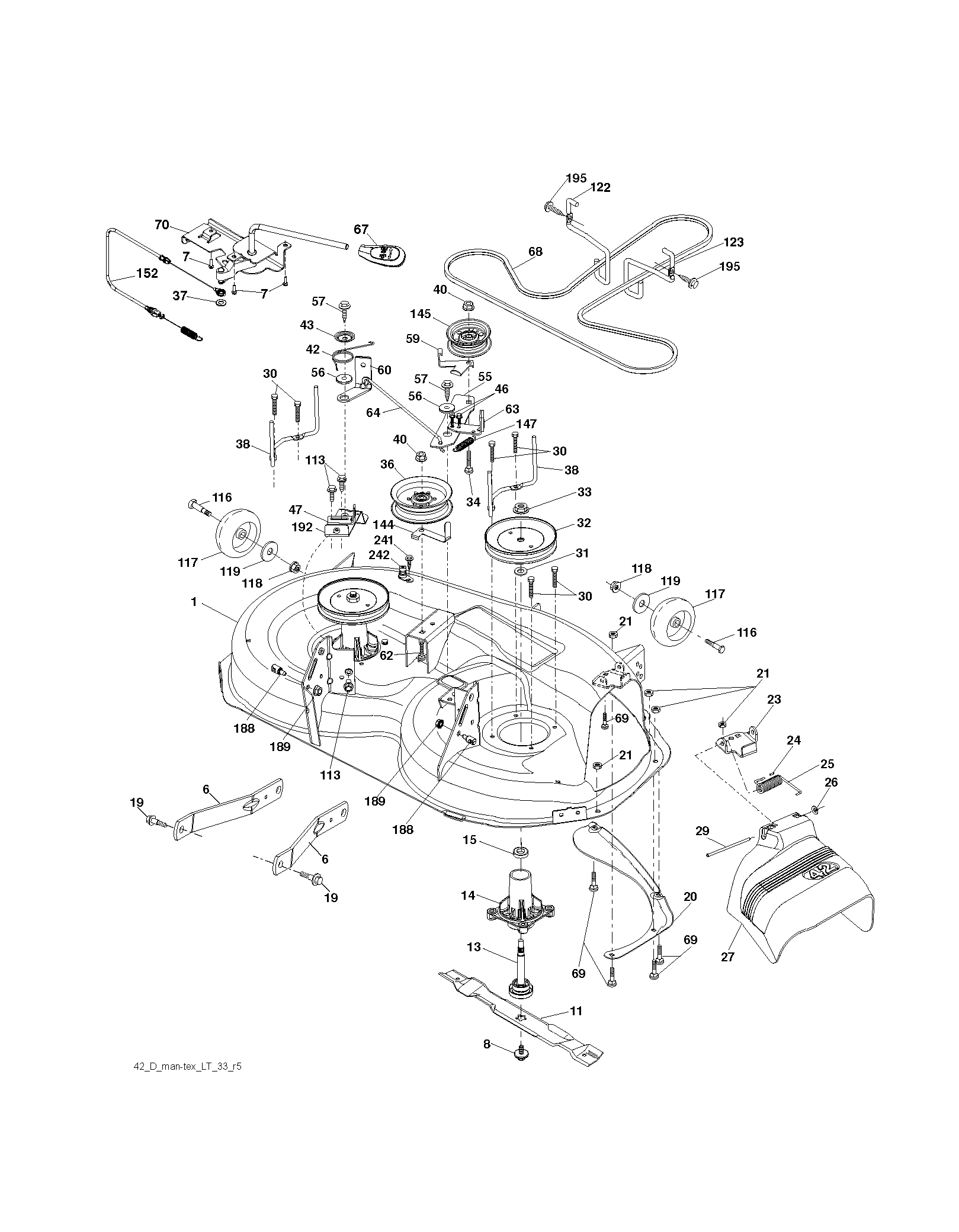 Дека косилки / режущая дека