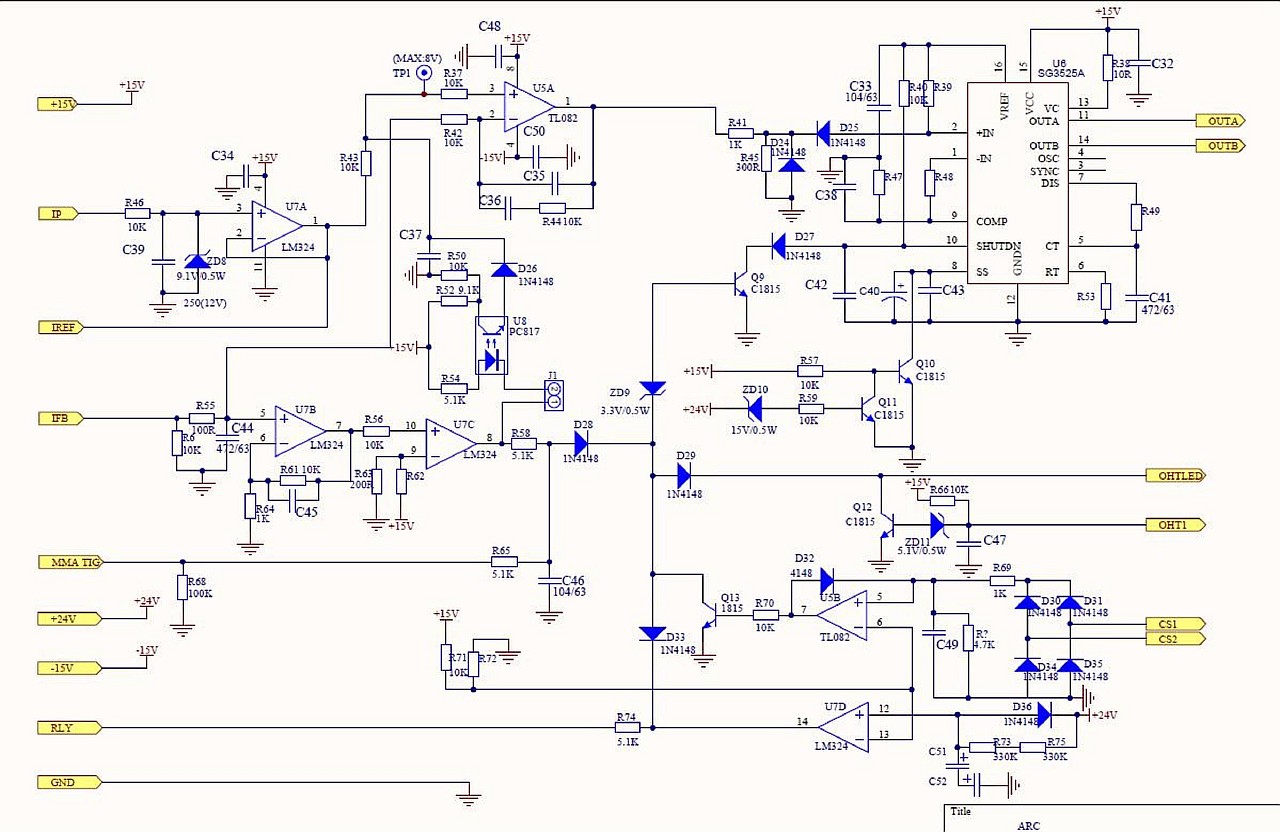 ЗАПЧАСТИ ДЛЯ ИНВЕРТОРА СВАРОЧНОГО ЗУБР ЗАС-Т3-250-Д (СХЕМА ЭЛЕКТРИЧЕСКАЯ 3)