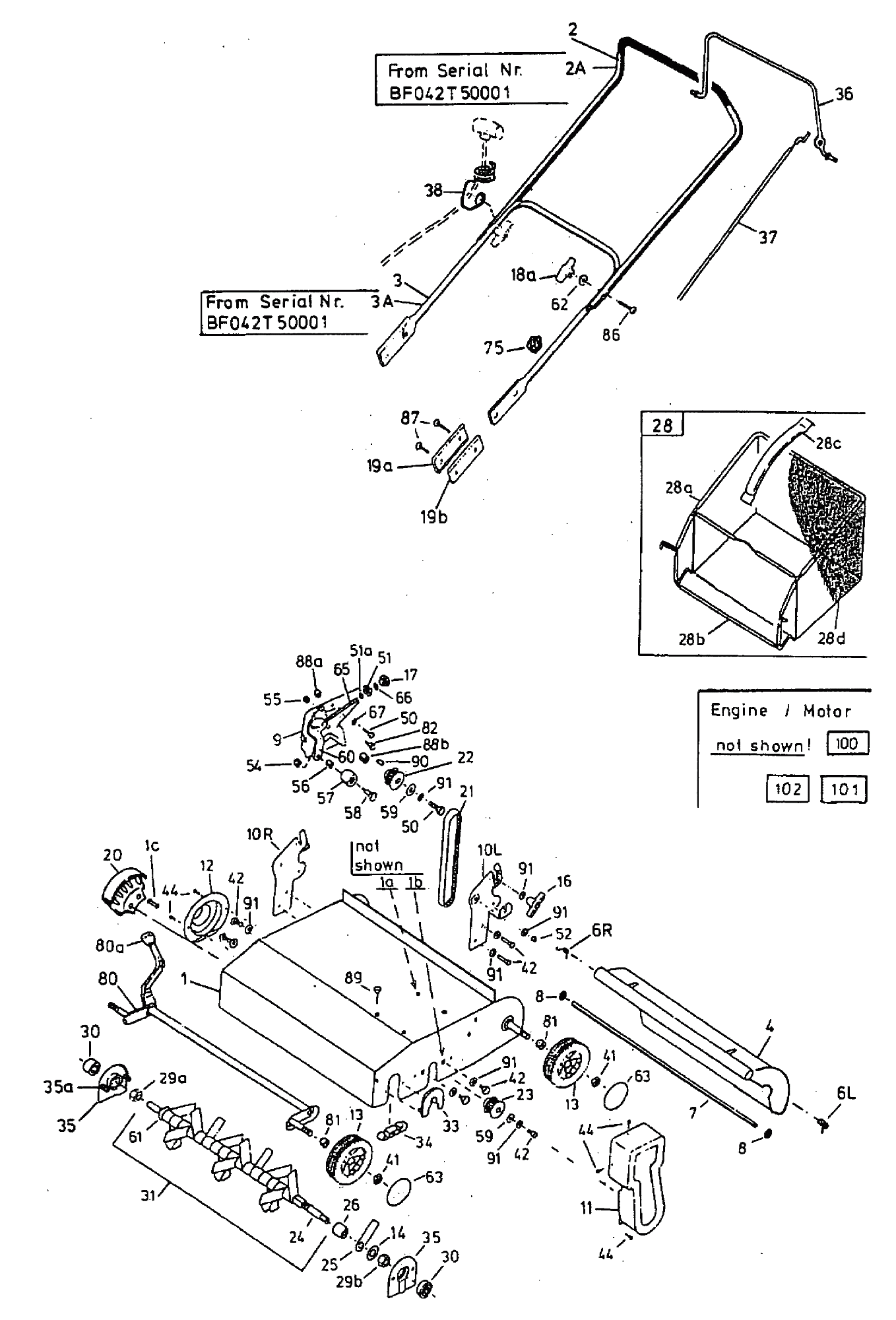 MTD Основная деталировка(год выпуска 2002) V40G / 16BPM02U678