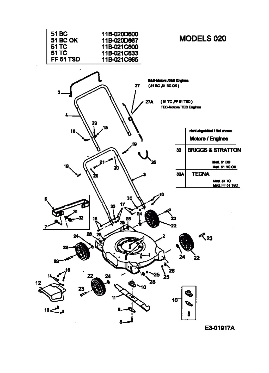 MTD Артикул 11B-021C600 (год выпуска 2004)