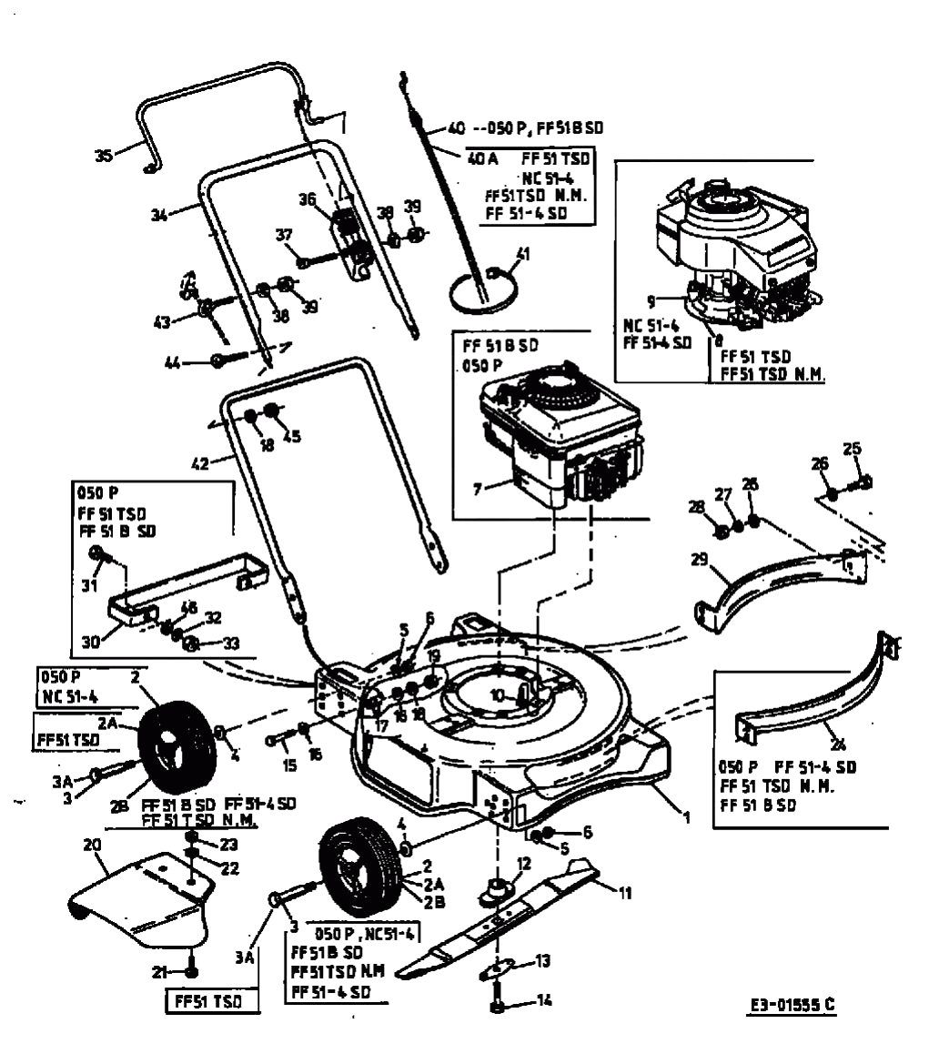 MTD Артикул 11A-051A665 (год выпуска 2002)