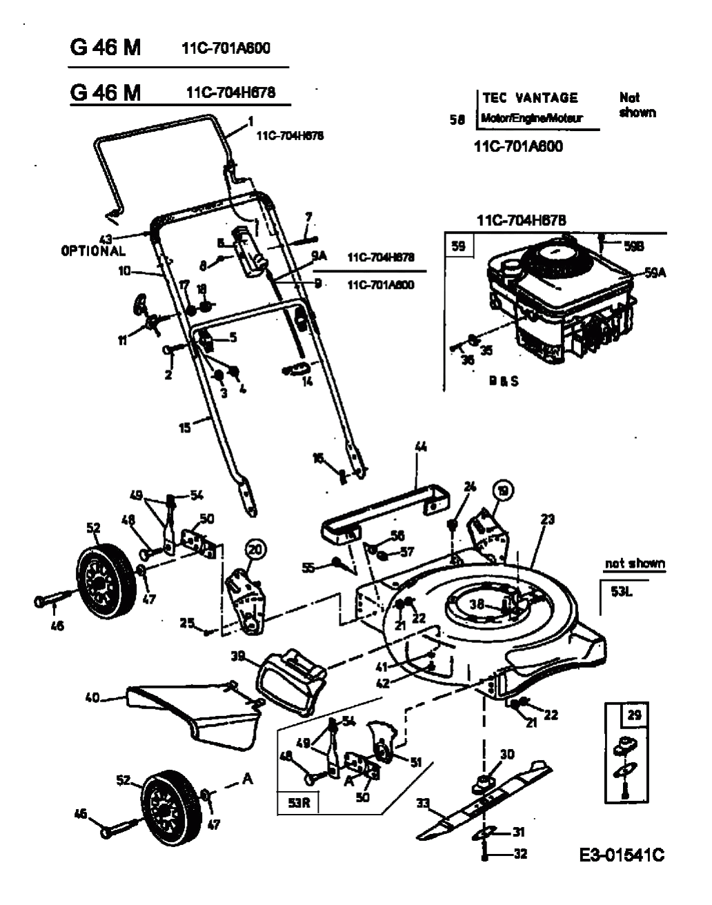 MTD Артикул 11C-701A600 (год выпуска 2003)