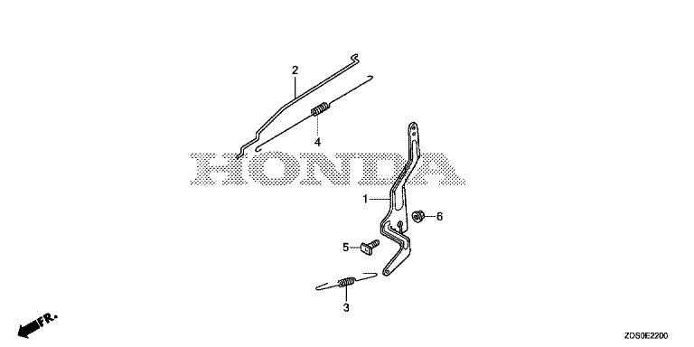 ЗАПЧАСТИ ДЛЯ ДВИГАТЕЛЯ БЕНЗИНОВОГО HONDA GCV160H (ТИП S3AL) (УПРАВЛЕНИЕ ЗАСЛОНКОЙ ДРОССЕЛЬНОЙ)