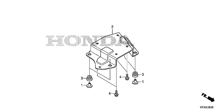 ЗАПЧАСТИ ДЛЯ ДВИГАТЕЛЯ БЕНЗИНОВОГО HONDA GFV110 (ТИП RZY1) (КРОНШТЕЙН)