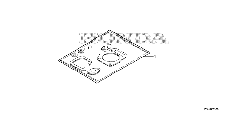 ЗАПЧАСТИ ДЛЯ ДВИГАТЕЛЯ БЕНЗИНОВОГО HONDA GP160H (ТИП CH1) (КОМПЛЕКТ УПЛОТНЕНИЙ)