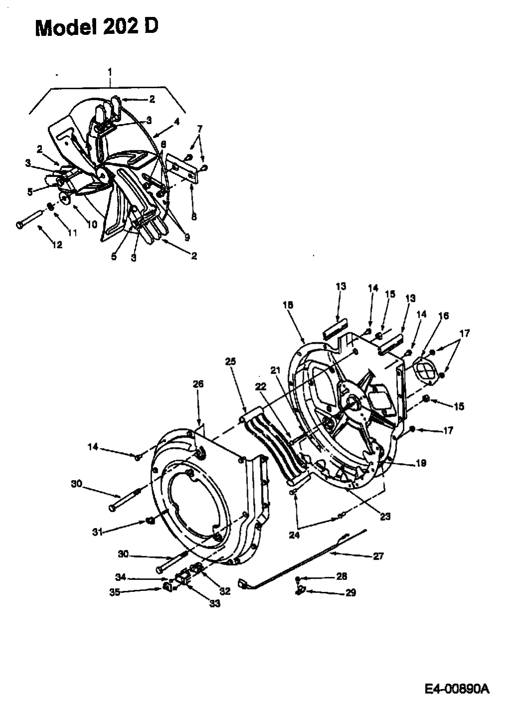 MTD Артикул 24A-202D678 (год выпуска 2001). Рабочее колесо с лопастями