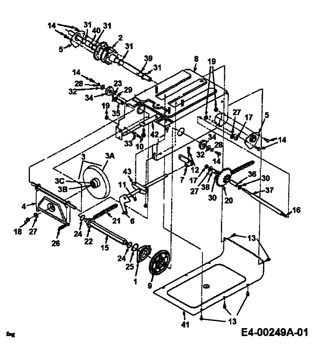 MTD Артикул 247-315A678 (год выпуска 1997). Привод