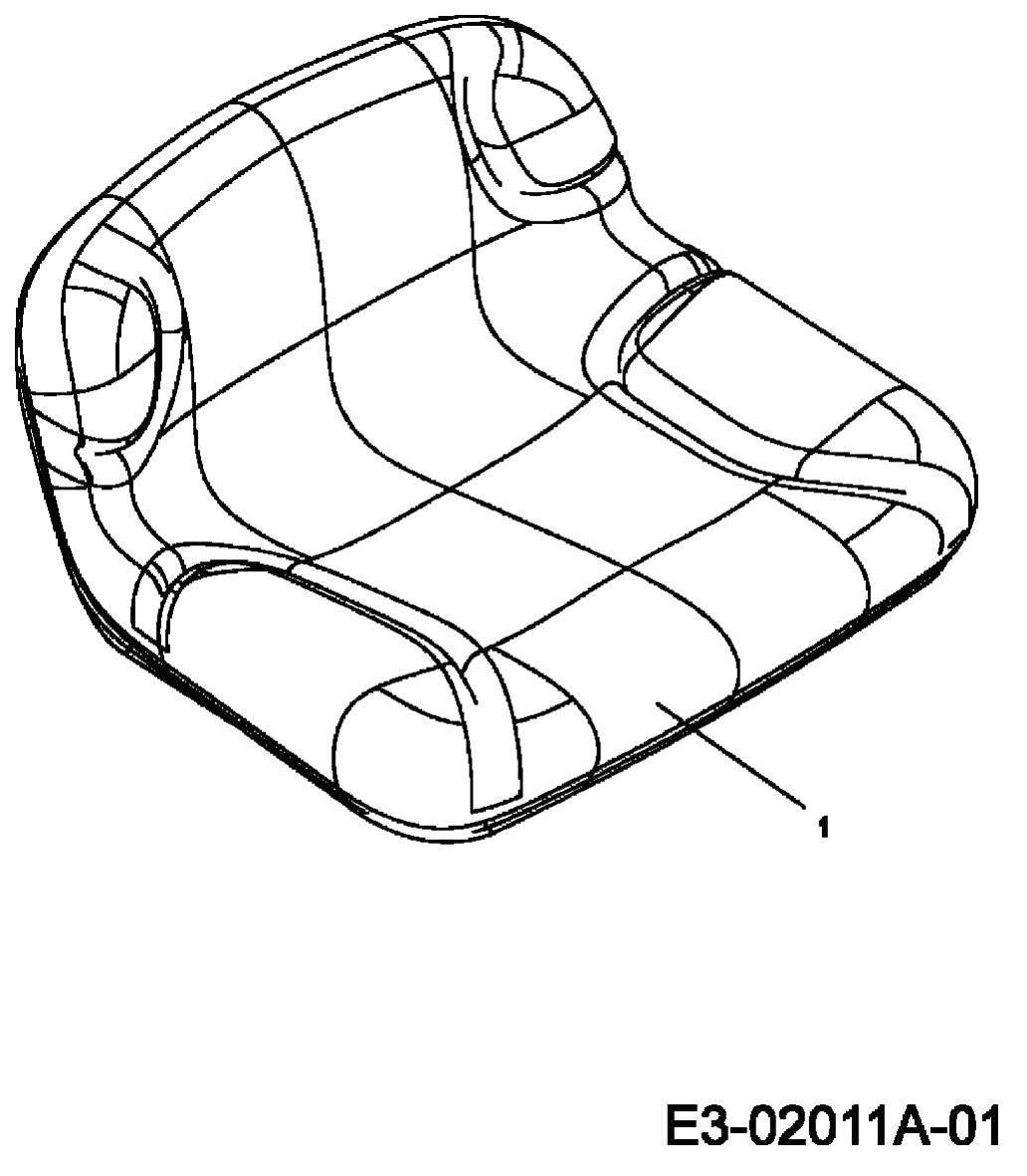 MTD Артикул 13DH471C676 (год выпуска 2006). Нижняя часть сиденья (228mm)