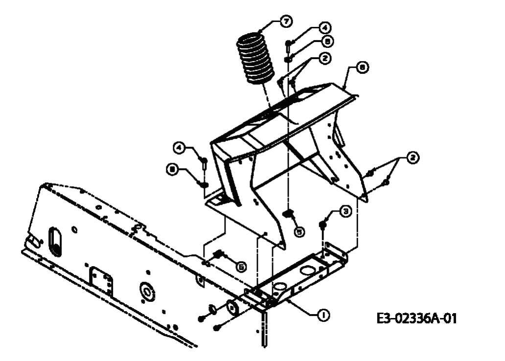 MTD Артикул 13A7660G752 (год выпуска 2004). Приборная панель