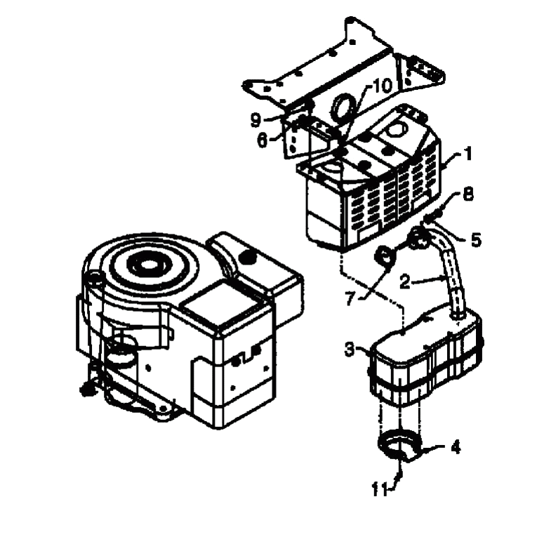 MTD Артикул 13AF675G678 (год выпуска 1998]. Аксессуары двигателя