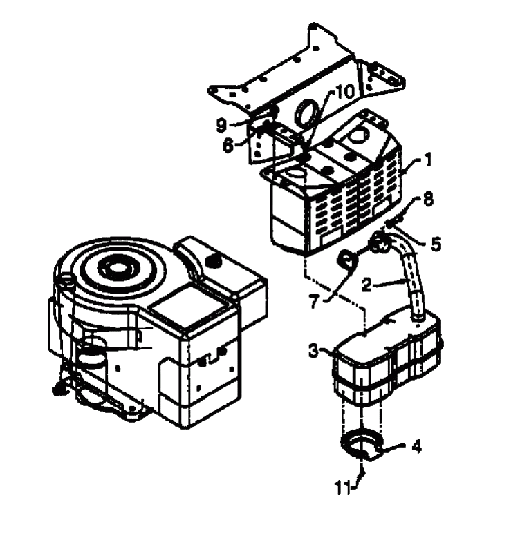 MTD Артикул 13AQ675G661 (год выпуска 1999). Аксессуары двигателя