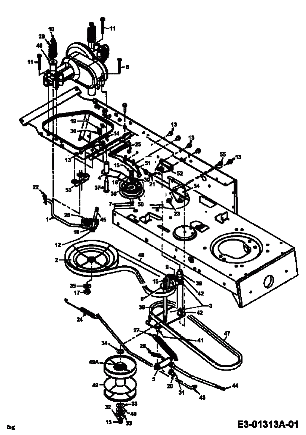 MTD Артикул 13CH765N661 (год выпуска 1999). Привод