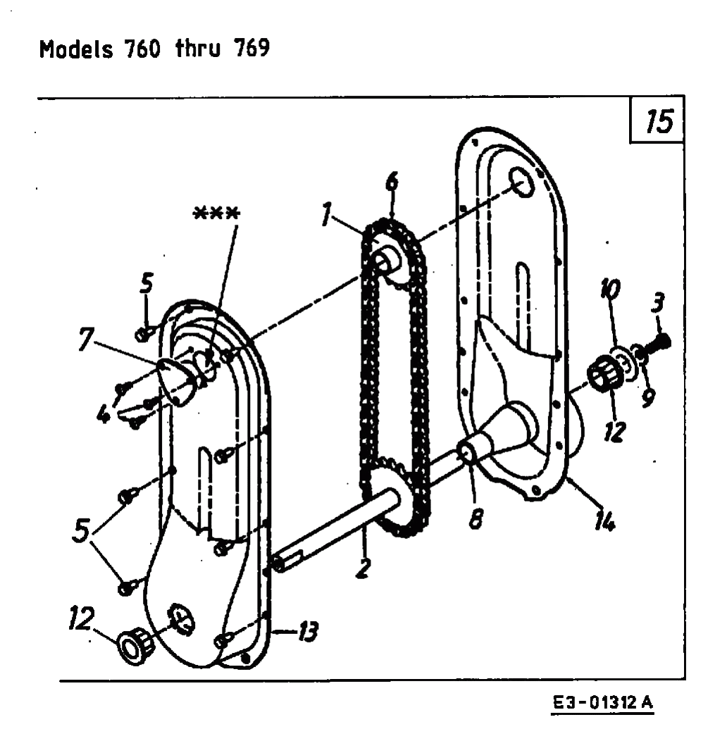 MTD Артикул 13AF765N678 (год выпуска 1998). Цепной привод