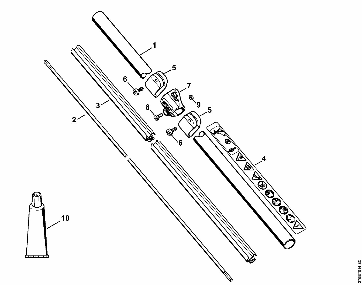 Stihl fse 81 схема