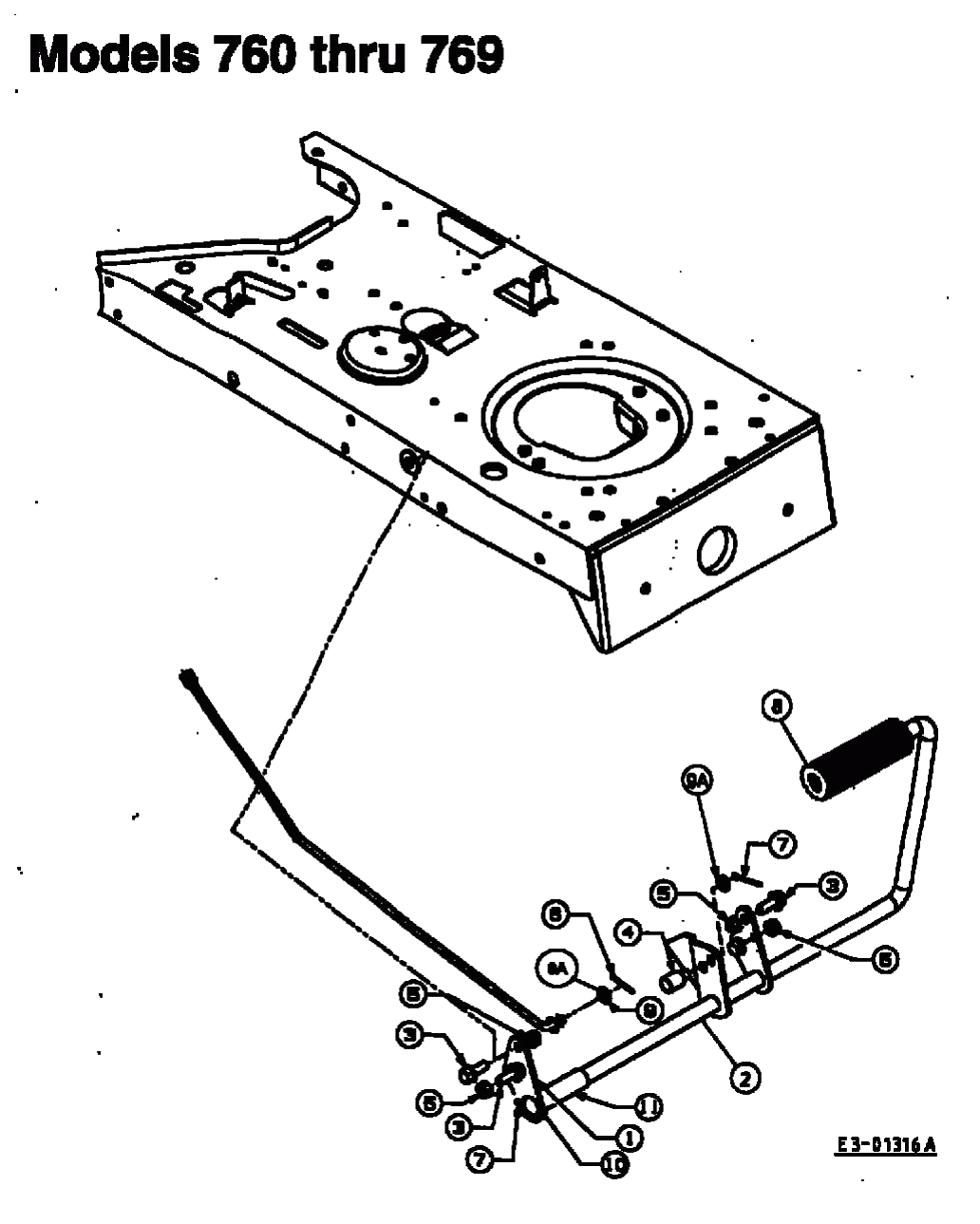 MTD Артикул 13CD768N678 (год выпуска 1999). Педали